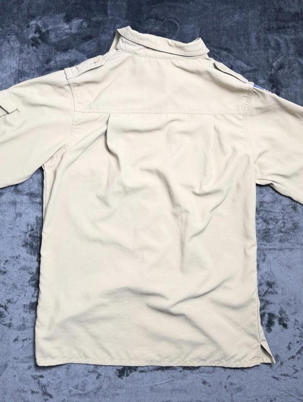 Boy Scouts of America BSA Uniform Shirt Youth Large L Khaki Long Sleeve - Picture 9 of 9